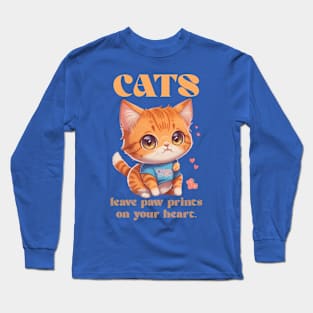 cute kitty love Long Sleeve T-Shirt